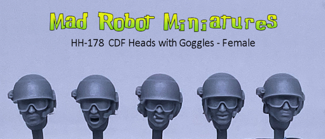 (image for) CDF Heads with Goggles - Female